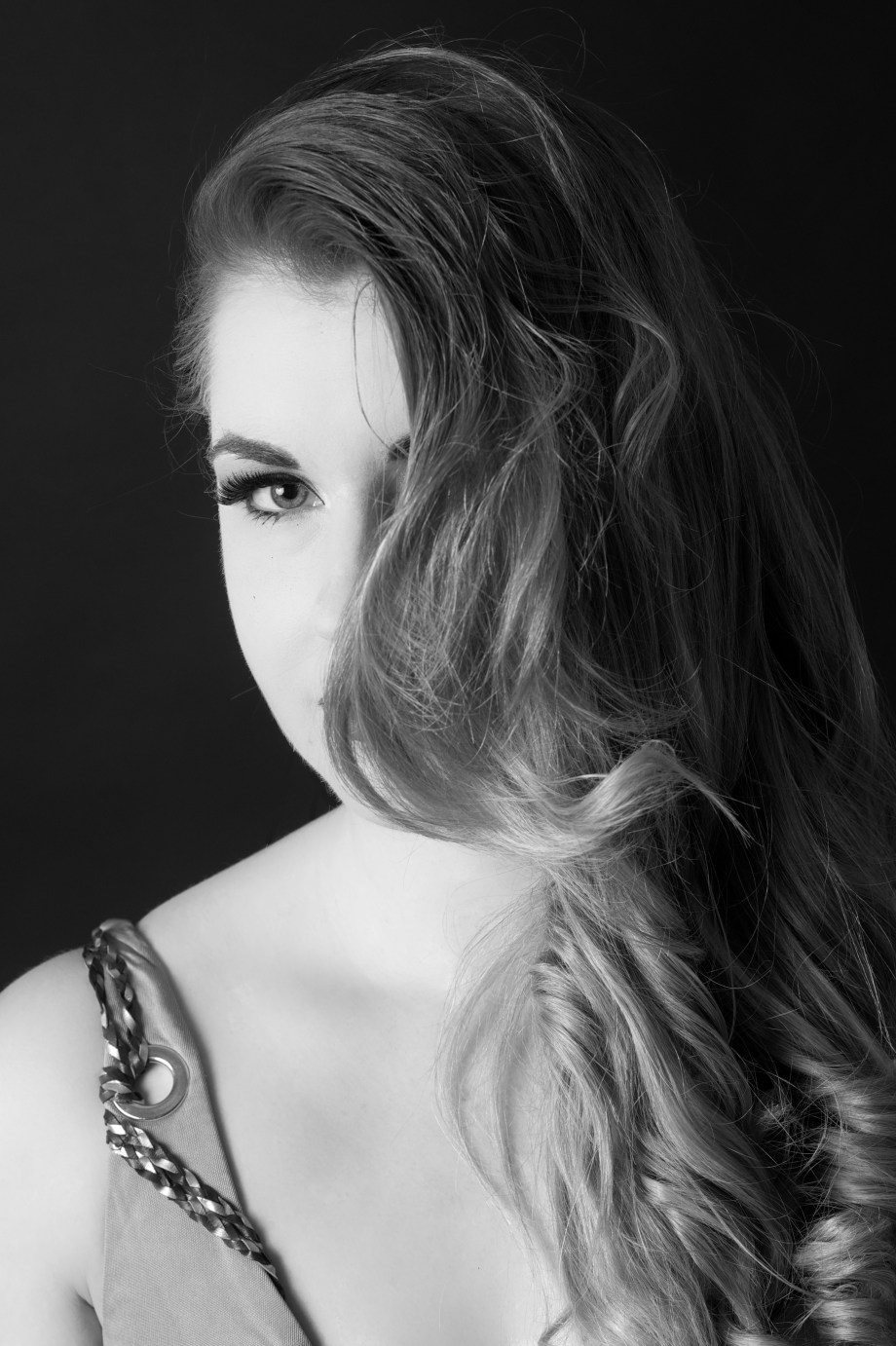 Noir, portrait, black and white, glamour, cork, ireland, Die Baroness, studio, photography