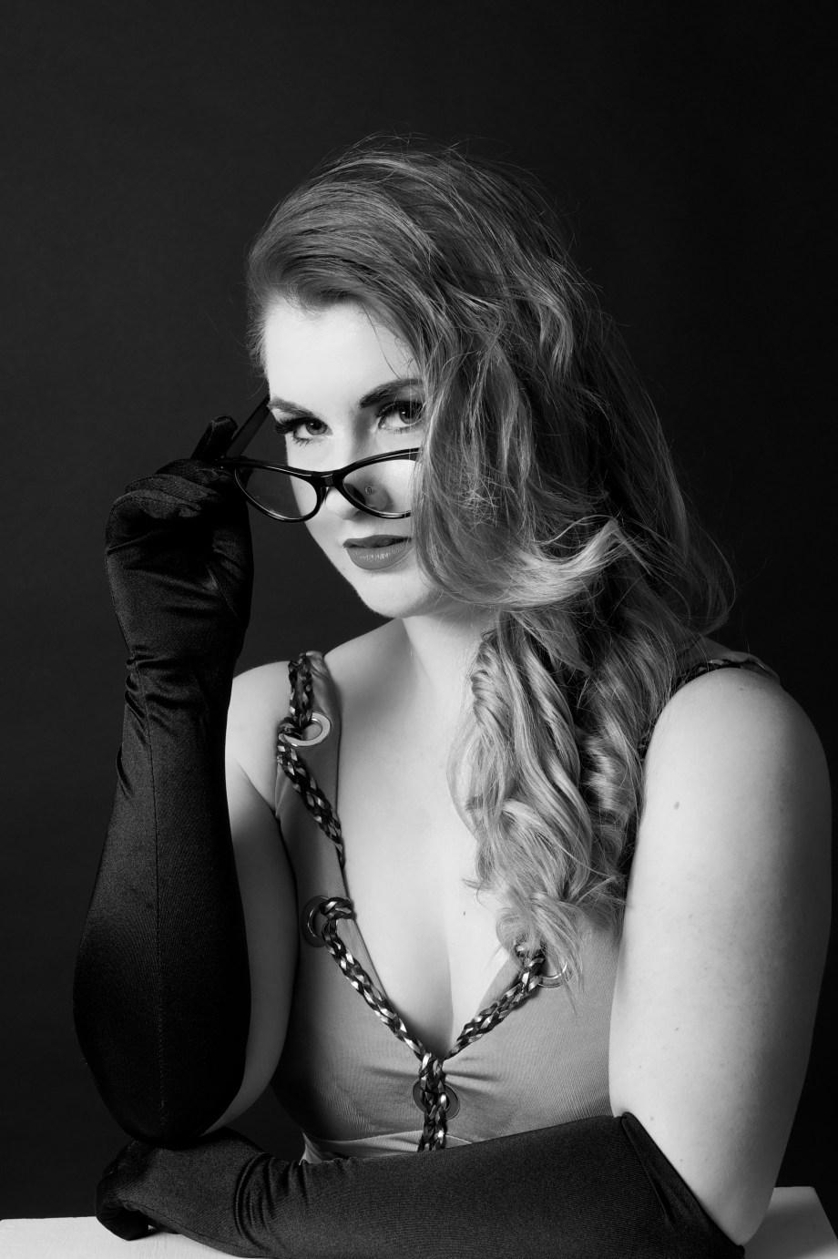 Noir, portrait, black and white, glamour, cork, ireland, Die Baroness, studio, photography