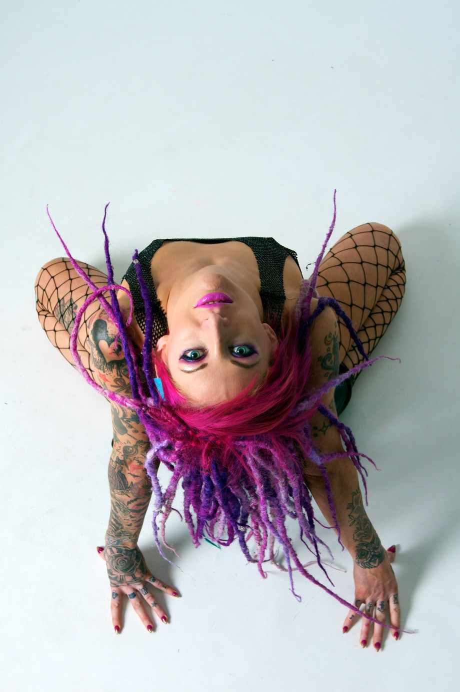 glamour, studio, dreads, tattoos, sexy