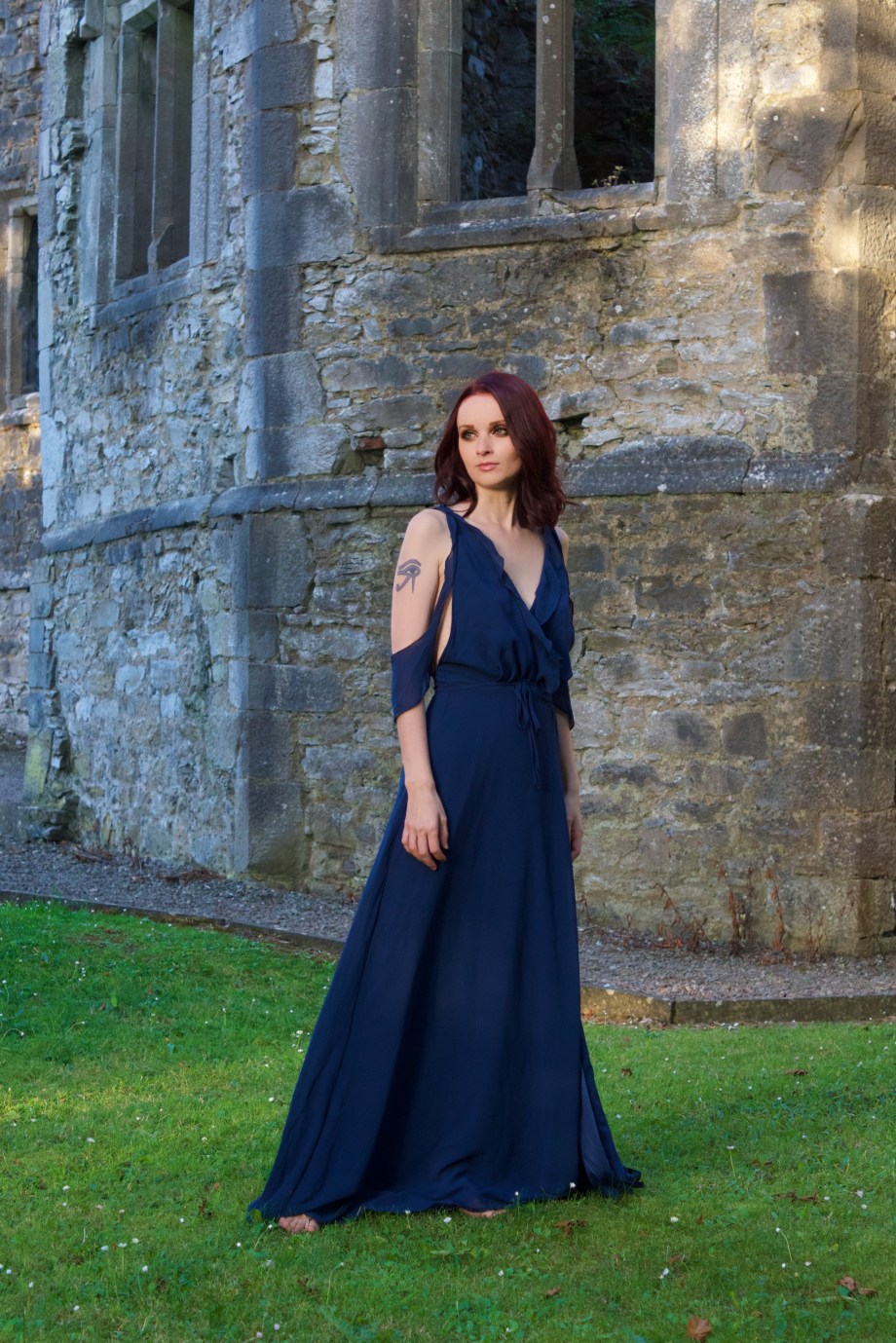 blue dress, Fashion, Boohoo, Mallow, Castle, Glamour, Photoshoot