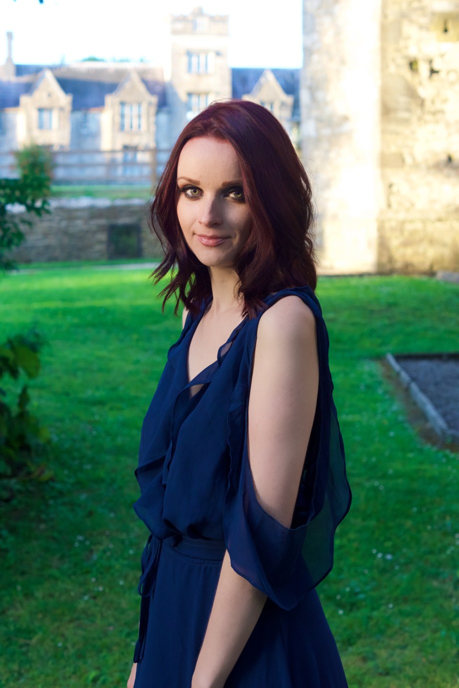 blue dress, Fashion, Boohoo, Mallow, Castle, Glamour, Photoshoot