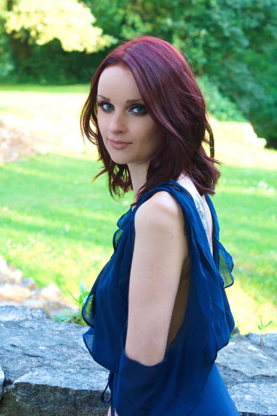 blue dress, Fashion, Boohoo, Mallow, Castle, Glamour, Photoshoot