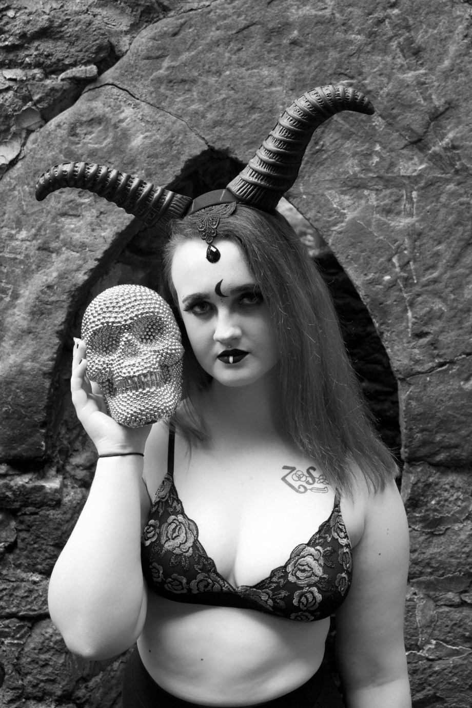 Kashmira, black and white, Carey's Castle, glamour, cork, vintage