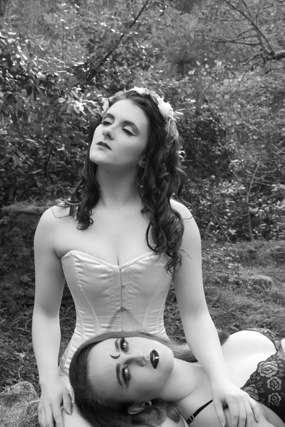 Cherry Chains, Kashmira, black and white, Carey's Castle, glamour, cork, vintage