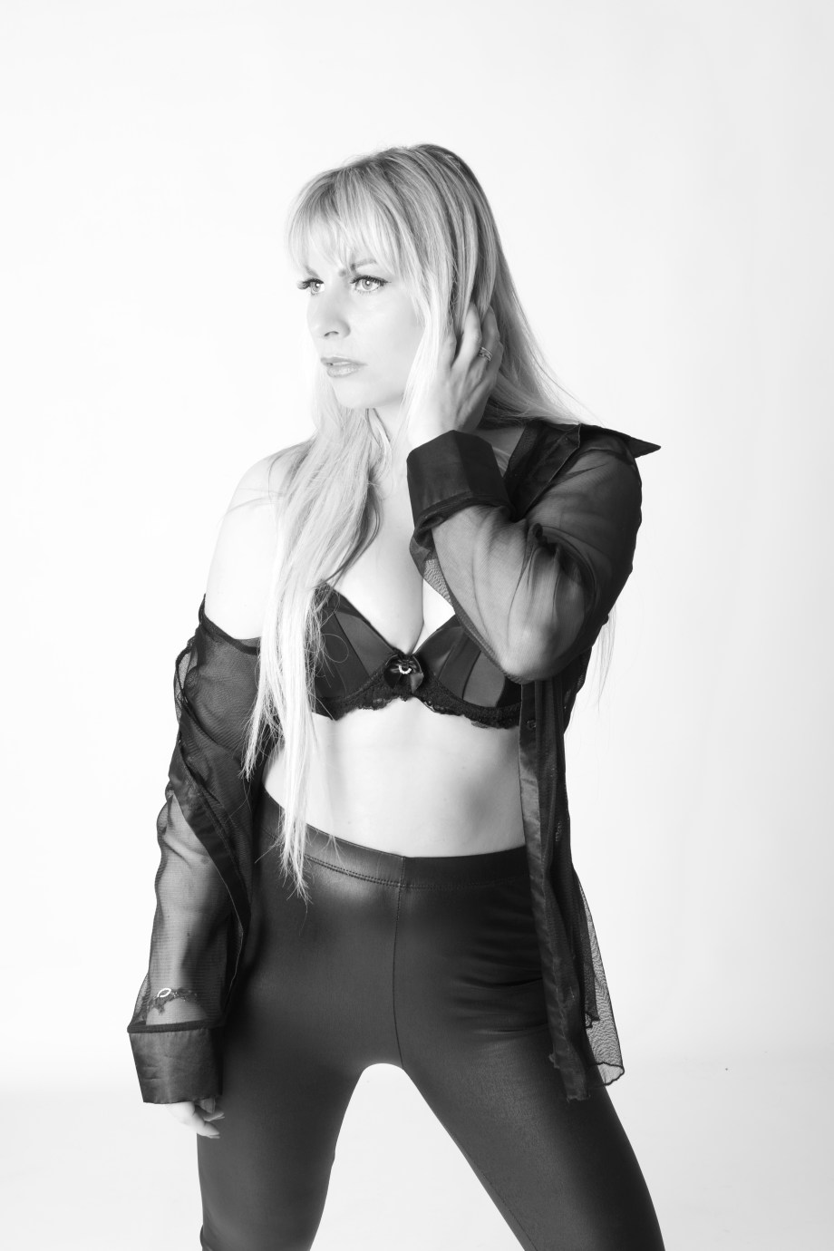 glamour, photoshoot, model, ireland, studio, lingerie, black and white, cork, blonde