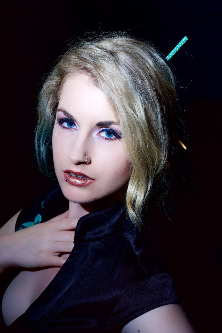 portrait, blonde, Die Baroness, Jenny Schmiedel, eyes, glamour, cork, ireland