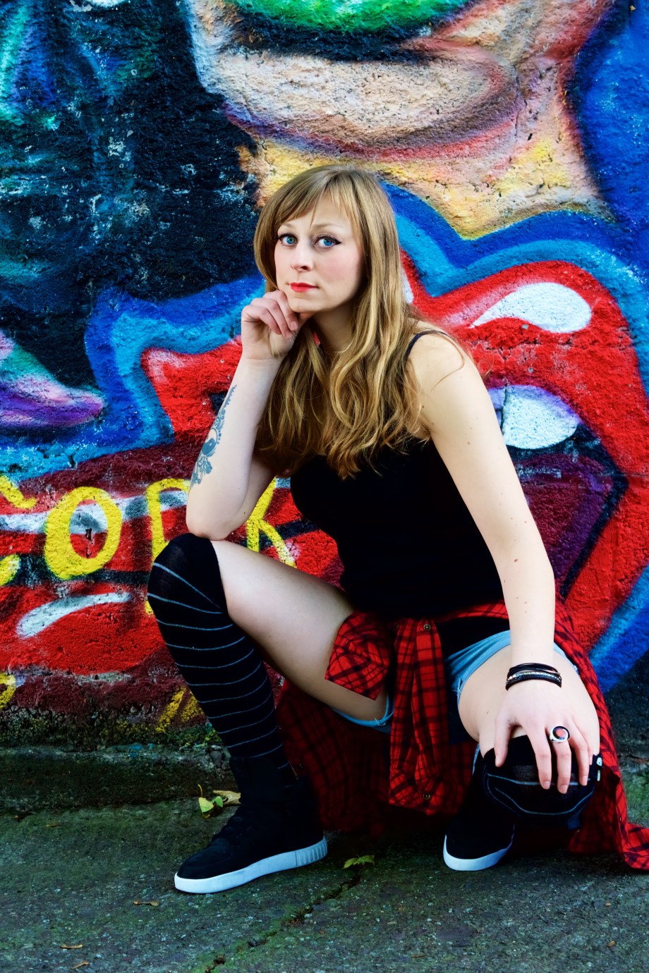 graffiti, model, cork, ireland, street art, glamour