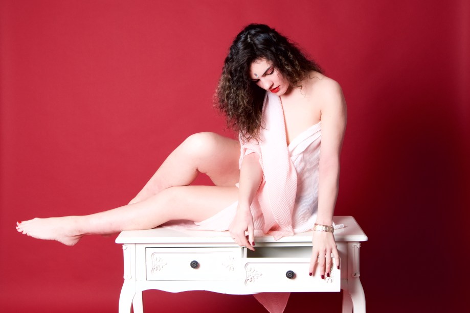 red, topless, implied, studio, femininity, hair, cork, models, ireland