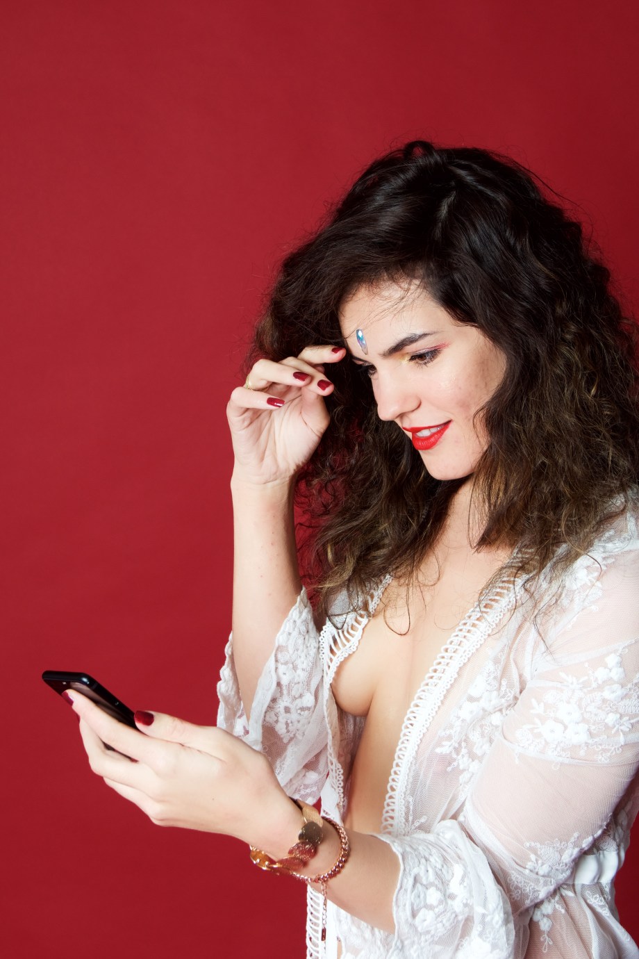 red, topless, implied, studio, femininity, hair, cork, models, ireland