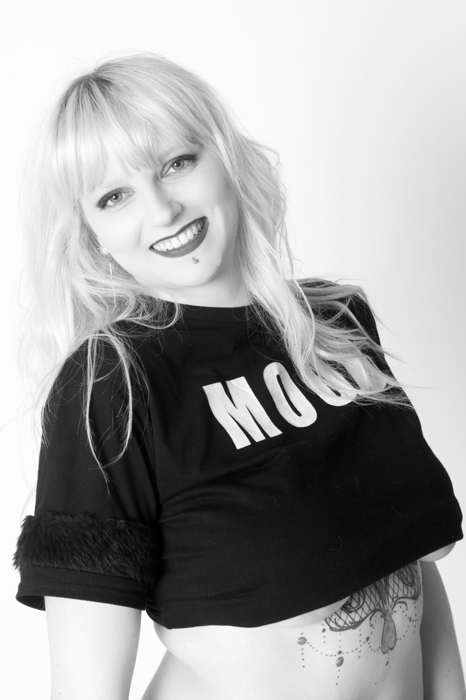 portrait, black and white, studio, glamour, ireland, cork, blonde, lingerie, boudoir