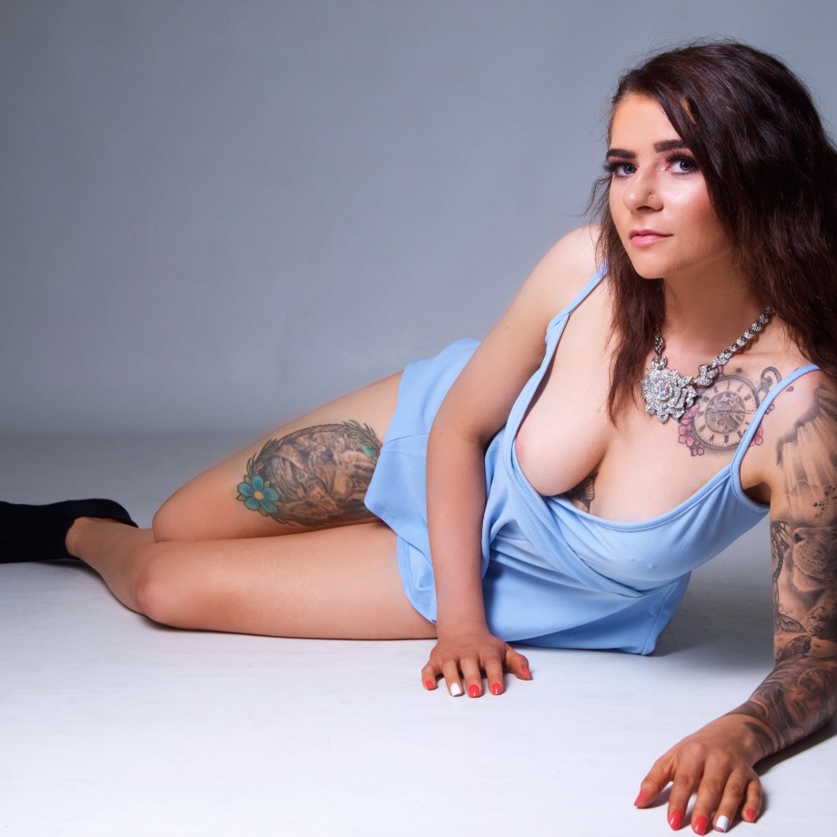glamour, cork, studio shoot, boudoir, tattoos, topless, implied
