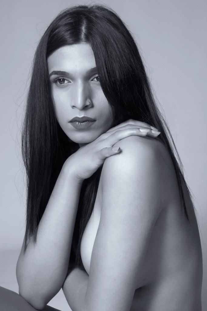 glamour, studio shoot, cork, ireland, black and white, topless