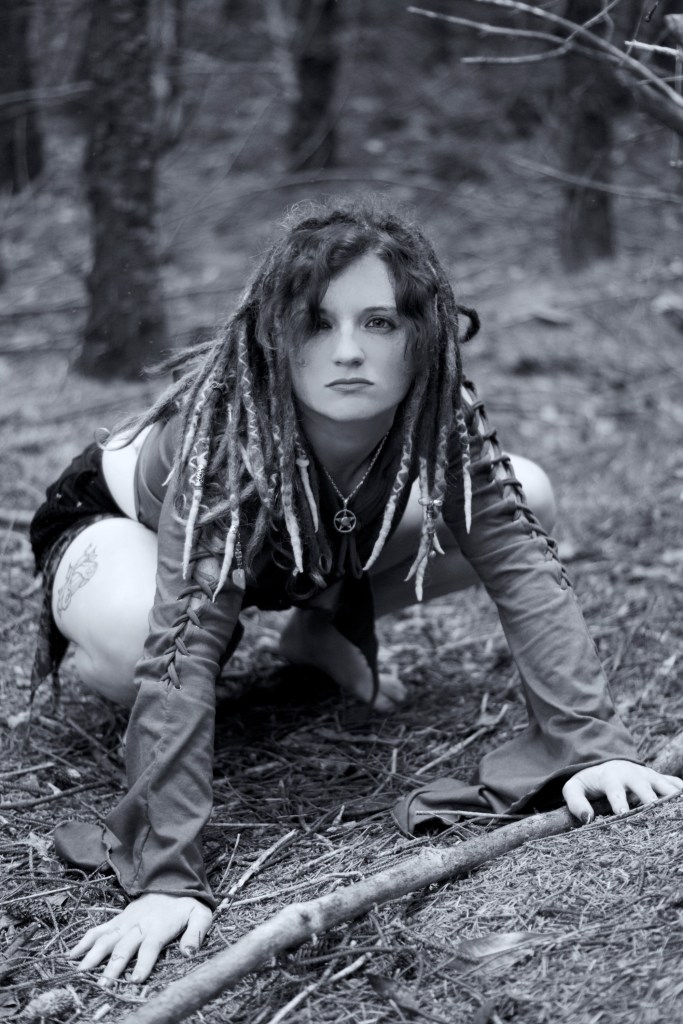 Forest Shoot, Alt Glamour, Cork, Ireland, black and white