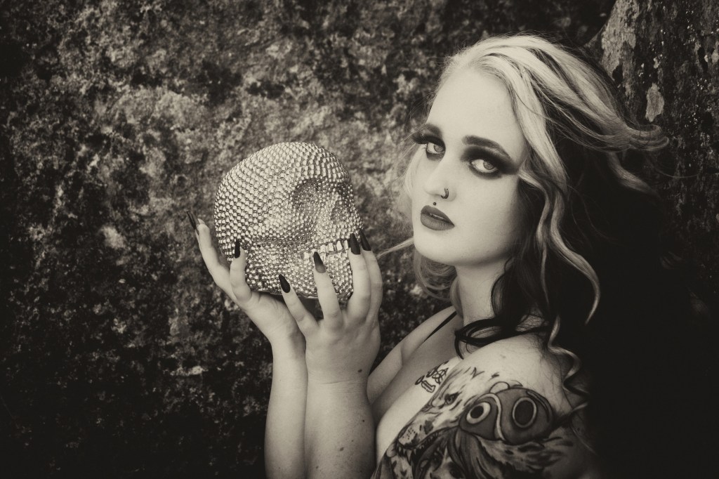 death and the maiden, alternative glamour, cork, ireland, skull, tattoos
