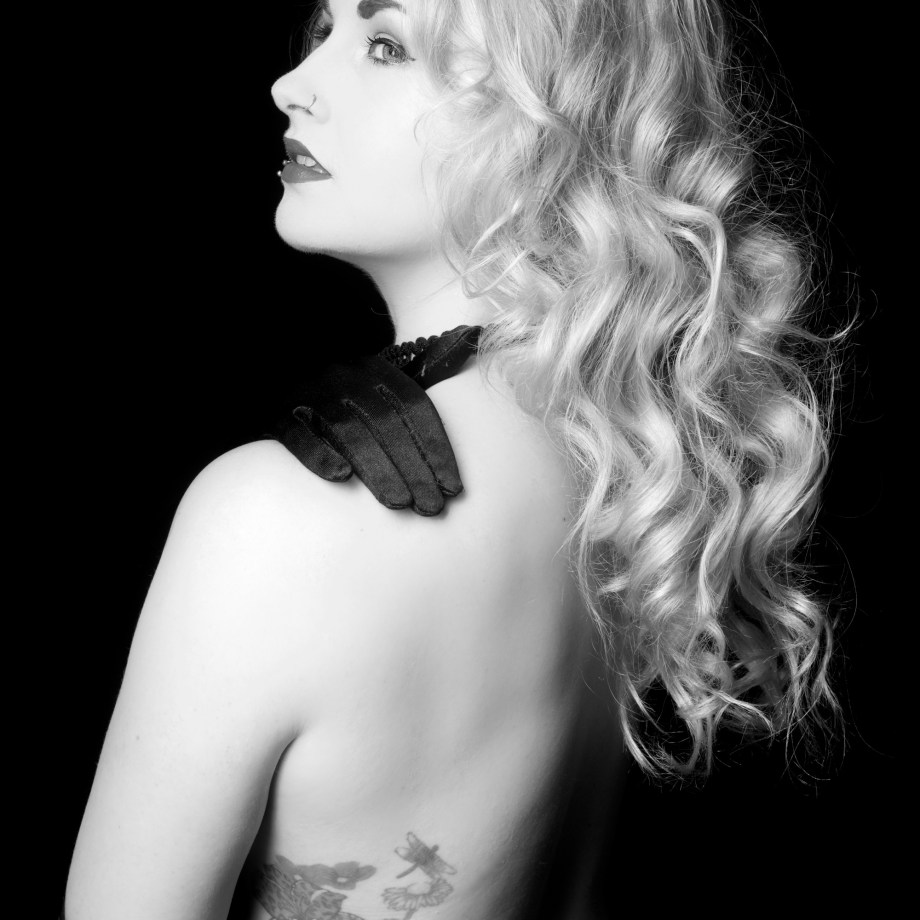 portrait, black and white, cork, ireland, glamour