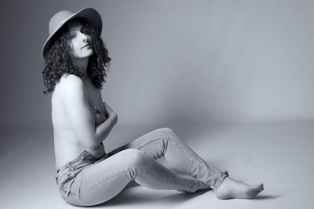 black and white, portrait, cork, ireland, topless