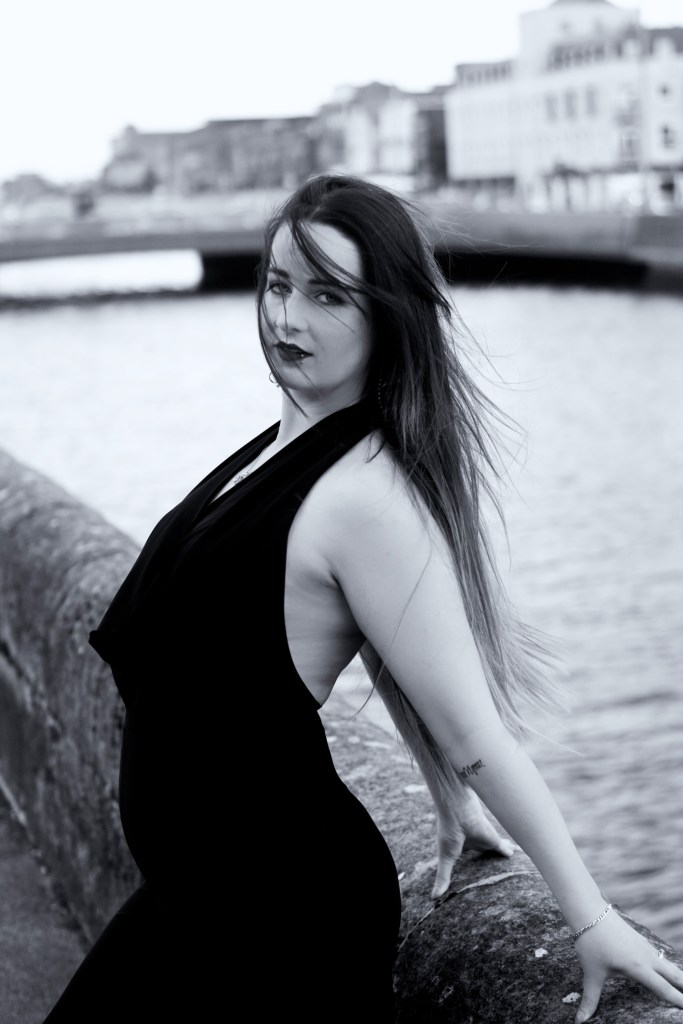 city shoot, portrait, cork, black and white