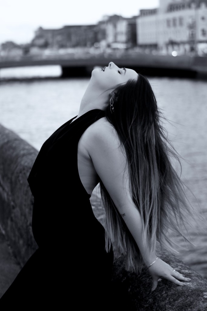 city shoot, portrait, cork, black and white