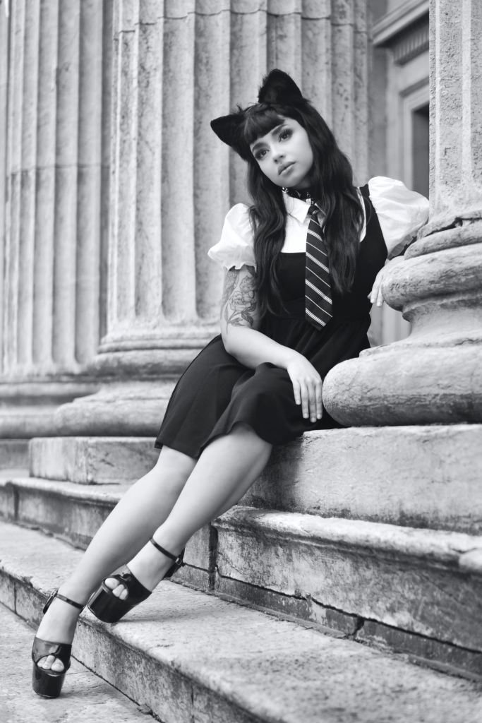Catgirl, cork, ireland, Altair Leiros, anime, cosplay, black and white