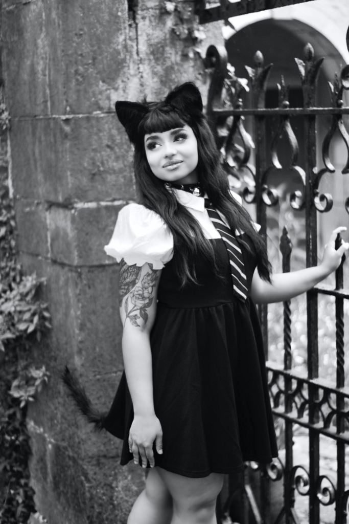 Catgirl, cork, ireland, Altair Leiros, anime, cosplay, black and white