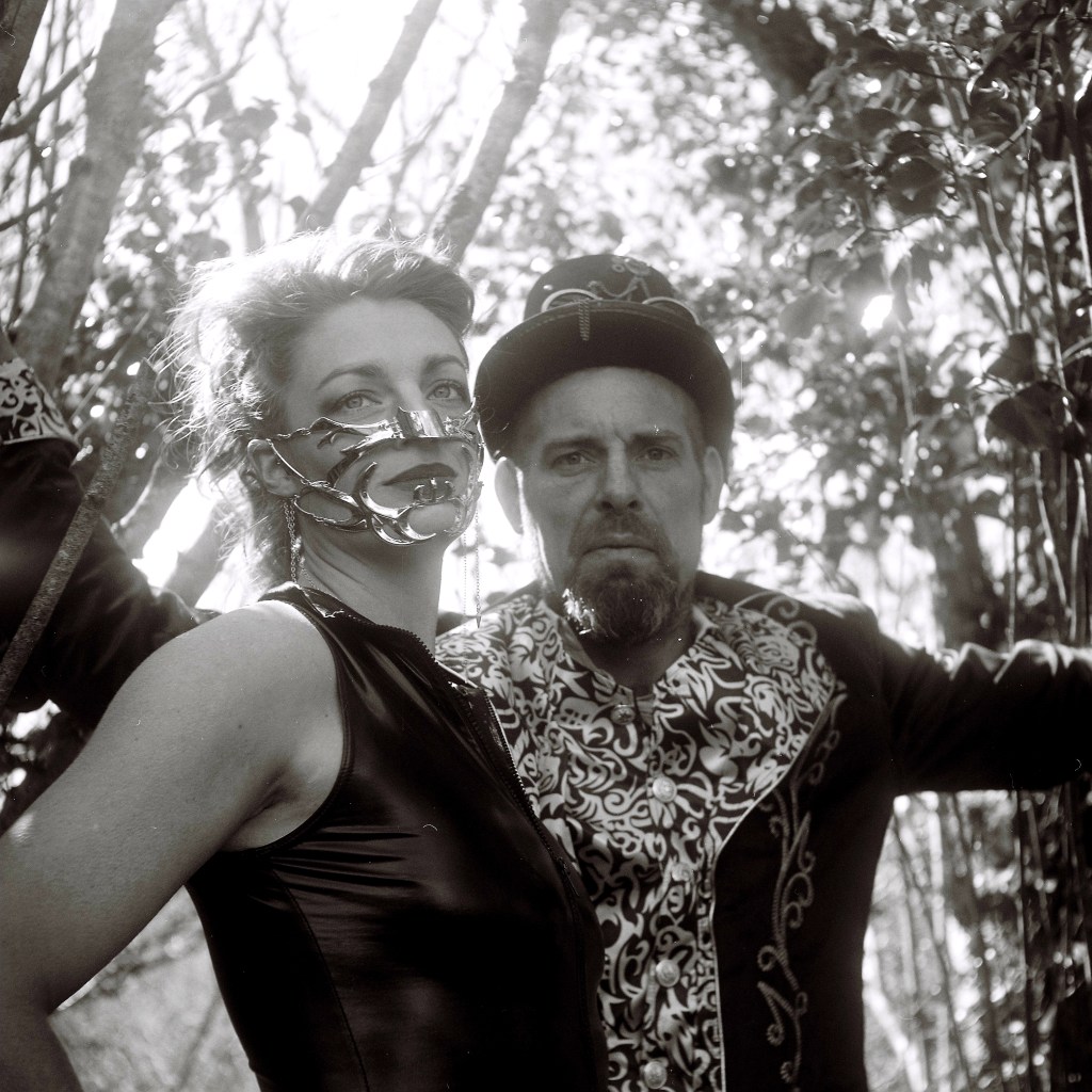 Model Photography, Cork, Ireland, Steampunk, railway track, black and white, analog photography, medium format