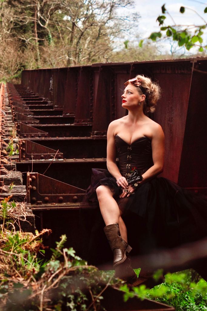 Model Photography, Cork, Ireland, Steampunk, railway track