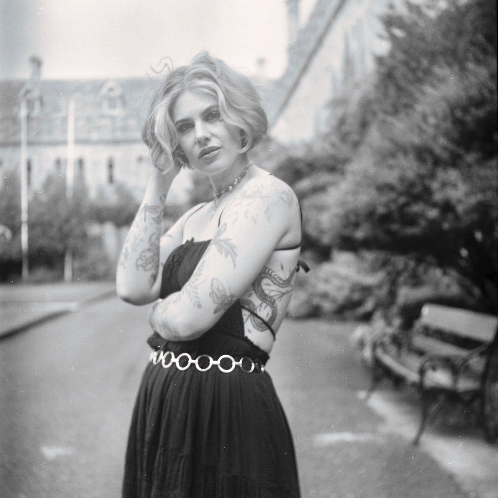 analog photography, model photography, Cork, Ireland, black and white