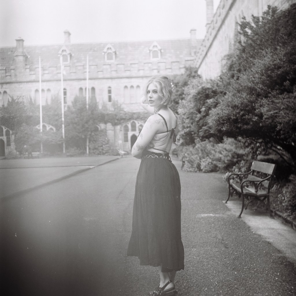 analog photography, model photography, Cork, Ireland, black and white