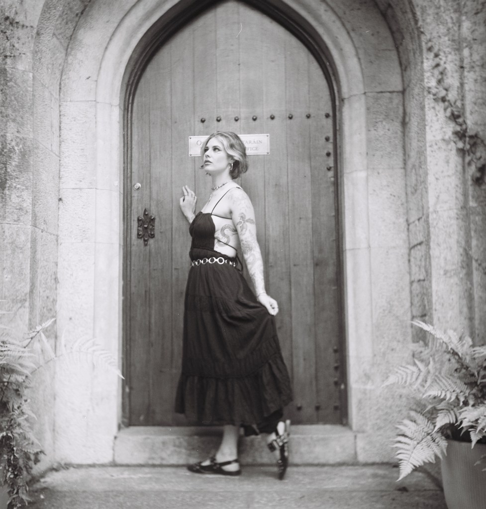 analog photography, model photography, Cork, Ireland, black and white