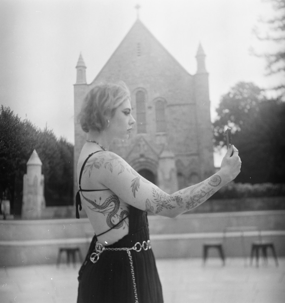 analog photography, model photography, Cork, Ireland, black and white
