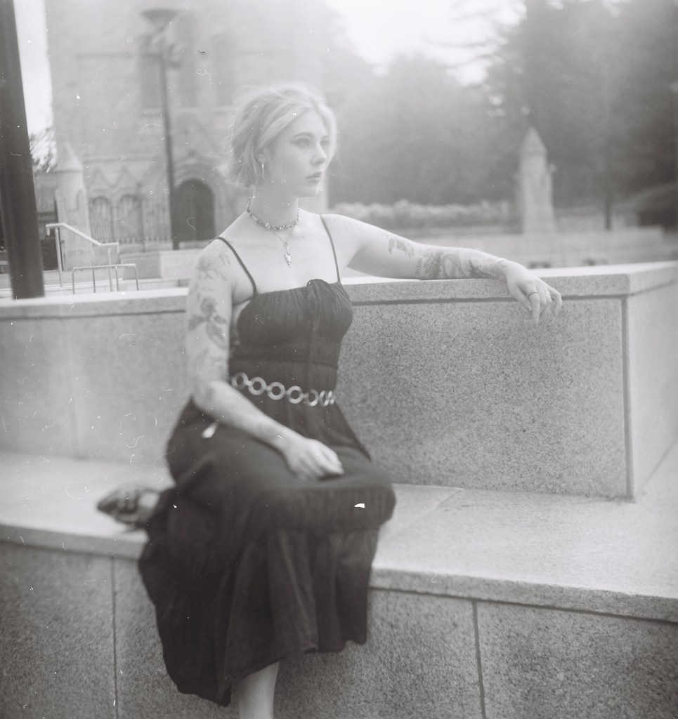 analog photography, model photography, Cork, Ireland, black and white